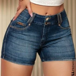 PL JEANS Pre Sale 62689 - Gold Details Logomania Shorts