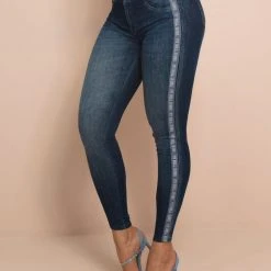 PL JEANS 62721 - Jeans With Push Up Butt And Logomania Sash NEWS