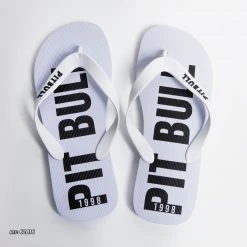 MALLEI White Slipper With Pit Bull Logomania - 62816 Men 7 MALLEI White Slipper With Pit Bull Logomania - 62816 Men