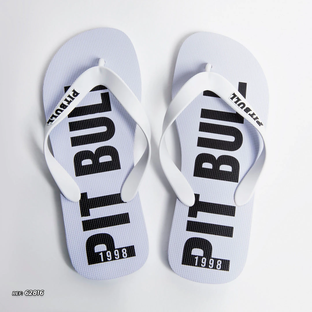 MALLEI White Slipper With Pit Bull Logomania - 62816 Men 5 MALLEI White Slipper With Pit Bull Logomania - 62816 Men
