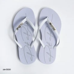 MALLEI Basic Slipper White With Gold - 62820