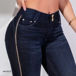 REPRESENTAÇÃO JEANS Skinny Pants With Rhinestone - 62844 Liberty