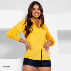 PL MALHA NEWS Women's Shirt Versatile Perfect Curves With Lurex Stripes - 62853