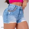 PL JEANS Shorts Glamour With Colored Rhinestones - 62899 Liberty