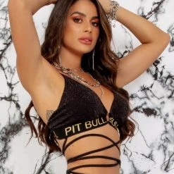 PL MALHA Identity 62903 - Sexy Glamour Top With Waist Tie