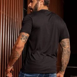 Pit Bull Jeans Official 62929 - Men's Black T-Shirt With Pit Bull Print NEWS 7 Pit Bull Jeans Official 62929 - Men's Black T-Shirt With Pit Bull Print NEWS