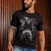 Pit Bull Jeans Official 62929 - Men's Black T-Shirt With Pit Bull Print NEWS 1 Pit Bull Jeans Official 62929 - Men's Black T-Shirt With Pit Bull Print NEWS