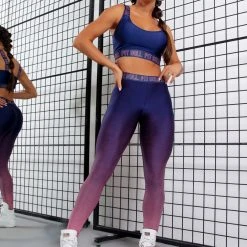 PL FITNESS 61259 - Leggings Fitness Gradient Pants
