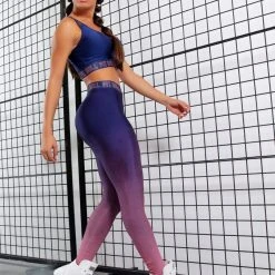 PL FITNESS 61259 - Leggings Fitness Gradient Pants