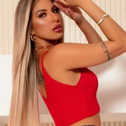 Pit Bull Jeans Official 62987 - Knit Tank Top With Thin Straps And Deep Neckline NEWS 31 Pit Bull Jeans Official 62987 - Knit Tank Top With Thin Straps And Deep Neckline NEWS