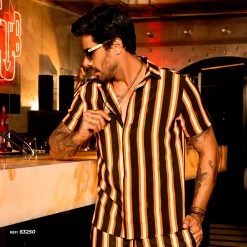 PL MALHA 63250 - T-shirt Trend Striped T-shirt Trend Striped