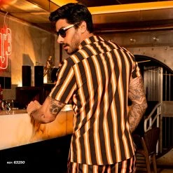 PL MALHA 63250 - T-shirt Trend Striped T-shirt Trend Striped