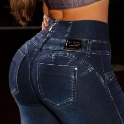 PIT BULL JEANS 63398 - Perfect Waist Shaper Jeans Medium Blue
