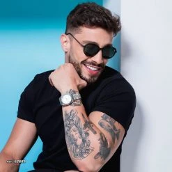 PIT BULL JEANS Round Sunglass Thin Frame - 63689 Sun Glass