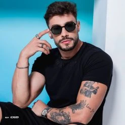 PIT BULL JEANS Round Sunglass Thin Frame - 63689 Sun Glass