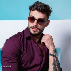 PIT BULL JEANS Round Sunglass Thin Frame - 63689 Sun Glass