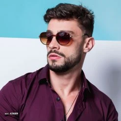 PIT BULL JEANS Round Sunglass Thin Frame - 63689 Sun Glass