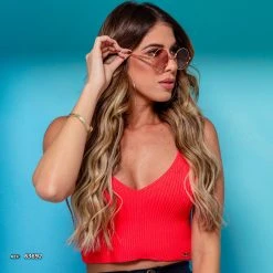 PIT BULL JEANS Round Sunglass Shiny - 63692