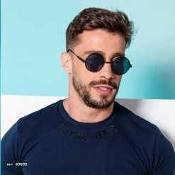 PIT BULL JEANS Round Sunglass Shiny - 63692