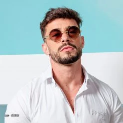 PIT BULL JEANS Round Sunglass Shiny - 63692