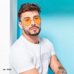 PIT BULL JEANS Round Sunglass Shiny - 63692