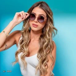 PIT BULL JEANS Round Sunglass Shiny - 63692