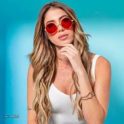 PIT BULL JEANS Round Sunglass Shiny - 63692