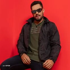 PL PILOTO MALHA 63726 - Men's Windbreaker Jacket Pit Bull Identity