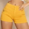 PL JEANS 64126 - Yellow Jeans Shorts Lift Butt 2 PL JEANS 64126 - Yellow Jeans Shorts Lift Butt