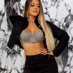 PIT BULL JEANS Identity 64265 - Women's Jacket With Fringes