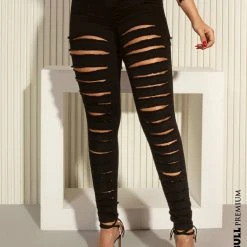 PIT BULL JEANS Movement Black Skinny Pants Super Razor Modeling - 64546