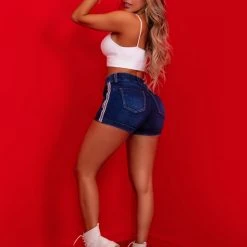 PIT BULL JEANS Identity 61981 - Modern Dark Denim Shorts With Butt Lifting Effect