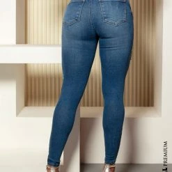 PL JEANS 64994 - Skinny Pants With Embroidered Logomania In Stone NEWS 15 PL JEANS 64994 - Skinny Pants With Embroidered Logomania In Stone NEWS