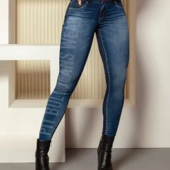 PILOTO JEANS NEWS 65224 - Skinny Pants With Logomania Side