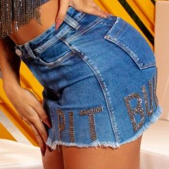 Pit Bull Jeans Official 65394 - WOMEN DENIM MINI-SKIRT 14 Pit Bull Jeans Official 65394 - WOMEN DENIM MINI-SKIRT