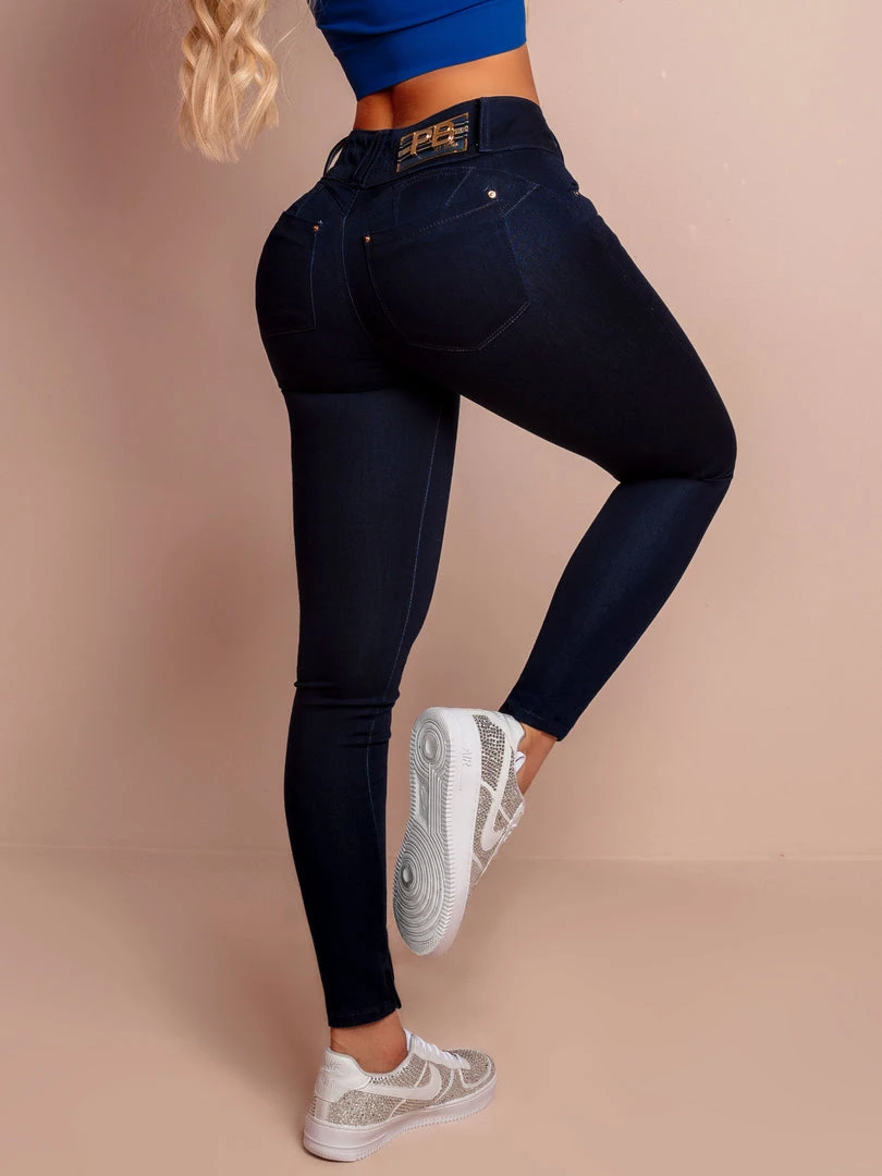 PIT BULL JEANS NEWS 65563 - Navy Blue Skinny Jeans With Butt Lifting 3 PIT BULL JEANS NEWS 65563 - Navy Blue Skinny Jeans With Butt Lifting