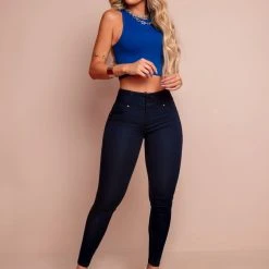 PIT BULL JEANS NEWS 65563 - Navy Blue Skinny Jeans With Butt Lifting 17 PIT BULL JEANS NEWS 65563 - Navy Blue Skinny Jeans With Butt Lifting