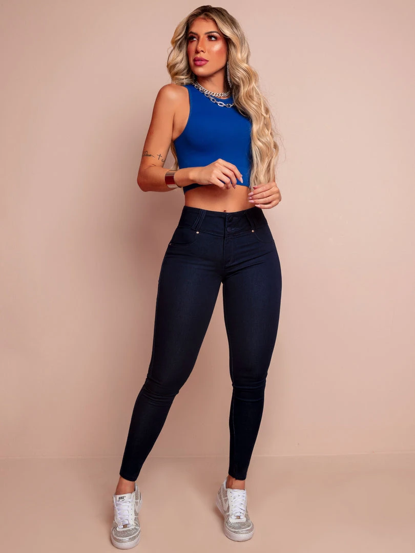 PIT BULL JEANS NEWS 65563 - Navy Blue Skinny Jeans With Butt Lifting 9 PIT BULL JEANS NEWS 65563 - Navy Blue Skinny Jeans With Butt Lifting