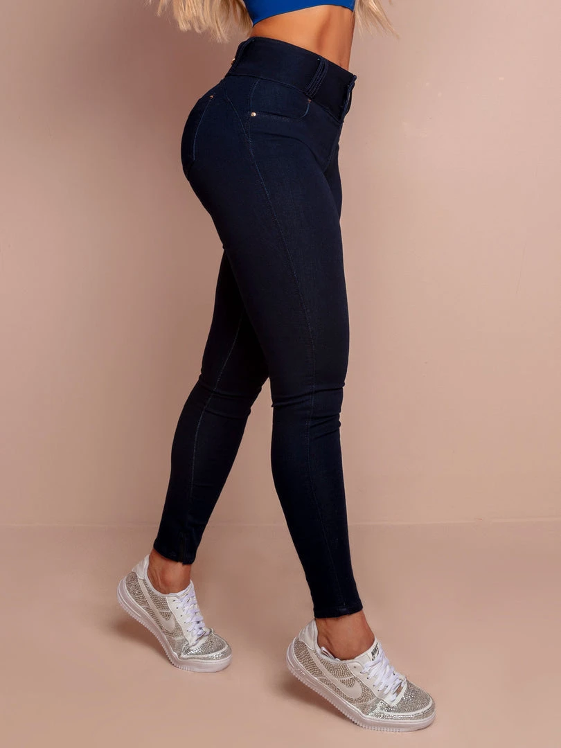 PIT BULL JEANS NEWS 65563 - Navy Blue Skinny Jeans With Butt Lifting 5 PIT BULL JEANS NEWS 65563 - Navy Blue Skinny Jeans With Butt Lifting