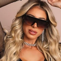 Pit Bull Jeans 66069 - Brown Mirror Mask Sunglasses