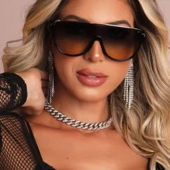 Pit Bull Jeans 66089 - UV400 Gradient Brown Mask Sunglasses NEWS