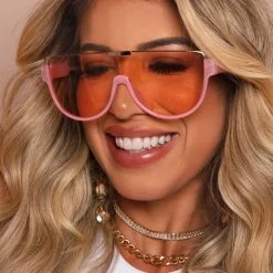 Pit Bull Jeans 66090 - Pink Mask UV400 Sunglasses New Arrivals