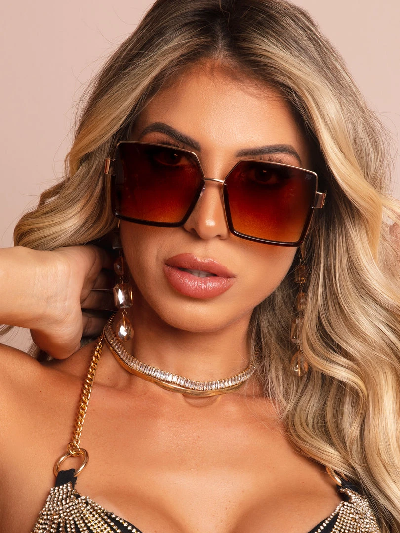 Pit Bull Jeans 66097 - Max Square Brown UV400 Sunglasses 5 Pit Bull Jeans 66097 - Max Square Brown UV400 Sunglasses