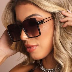 Pit Bull Jeans New Arrivals 66098 - Max Square Black Sunglasses