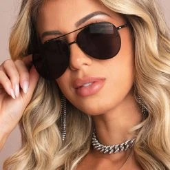 Pit Bull Jeans 66668 - Black Aviator Sunglasses 8 Pit Bull Jeans 66668 - Black Aviator Sunglasses