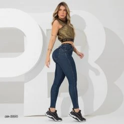 REPRESENTAÇÃO JEANS Skinny Pants With Modeler Waistband - 42374