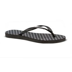 PIT BULL JEANS Women's Slipper Black And White Logomania - 34672