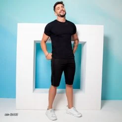 PL JEANS Conecte-Se Men's Straight Shorts Black - 42483