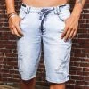 REPRESENTAÇÃO JEANS Turbo Collection Men's Light Denim Shorts Destroyeds - 59446 2 REPRESENTAÇÃO JEANS Turbo Collection Men's Light Denim Shorts Destroyeds - 59446