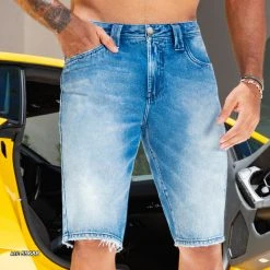 PL JEANS Slim Destroyed Shorts - 59688 Conecte-Se